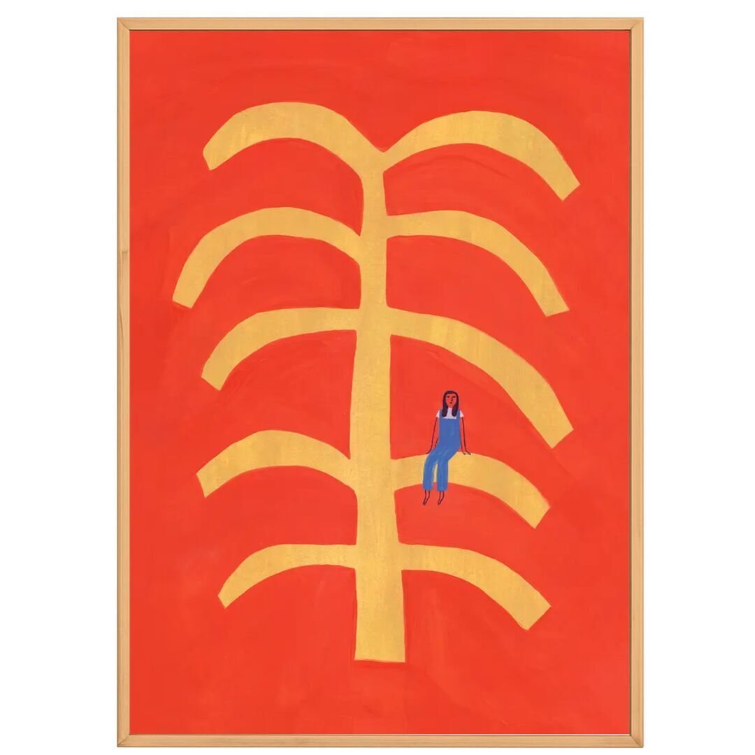 Paper Collective Gemälde Fond Rouge von Paper Collective 50 x 70 cm 