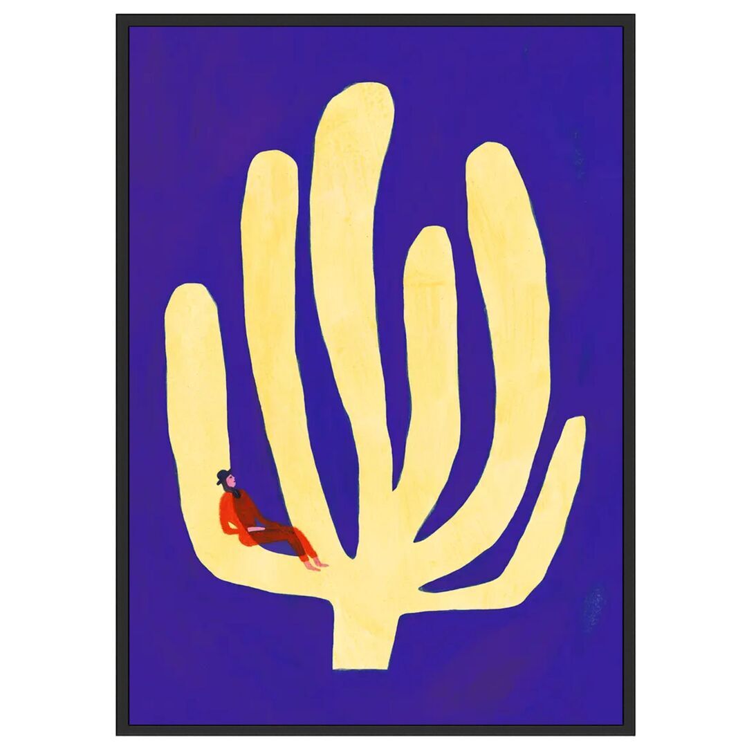 Gemälde Fond Bleu von Paper Collective