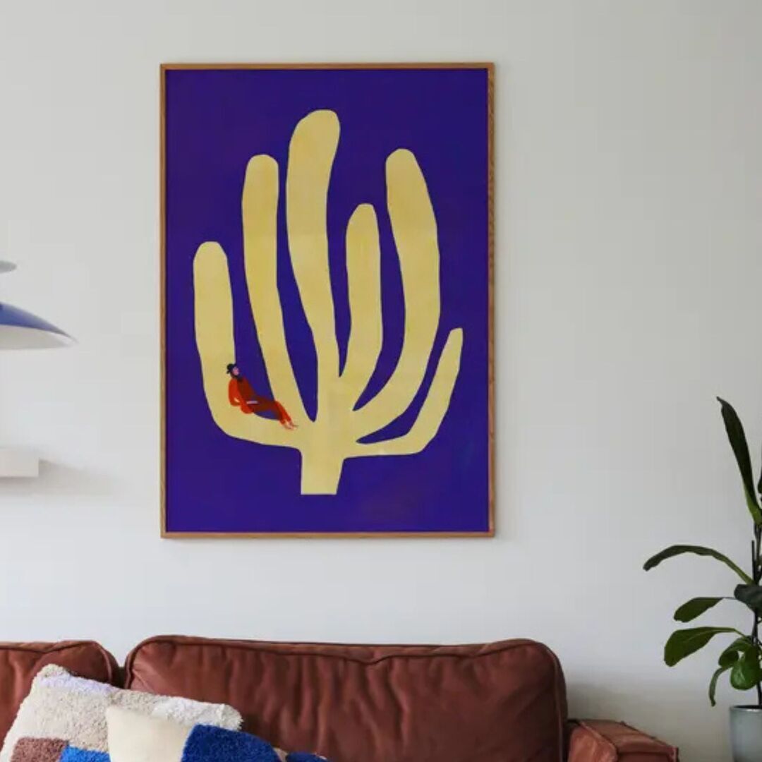 Gemälde Fond Bleu von Paper Collective