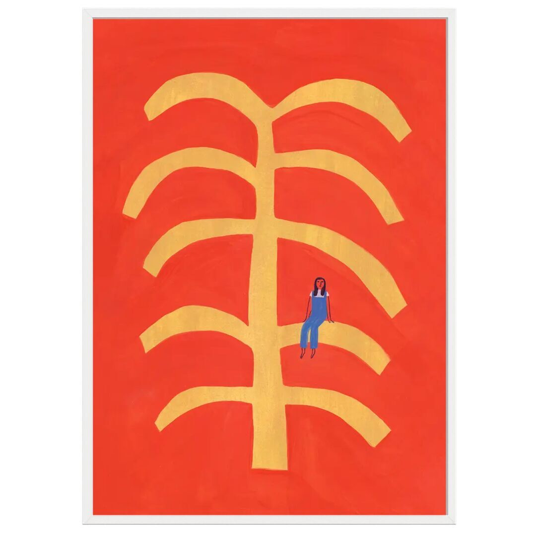 Gemälde Fond Rouge von Paper Collective