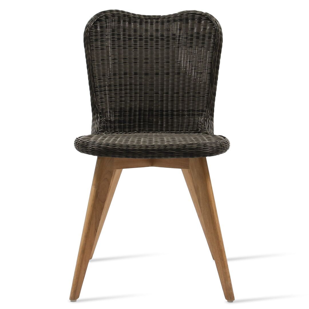 Vincent Sheppard Vincent Sheppard Lena Dining Chair Schwarzes Kunstgeflecht, Stahl A