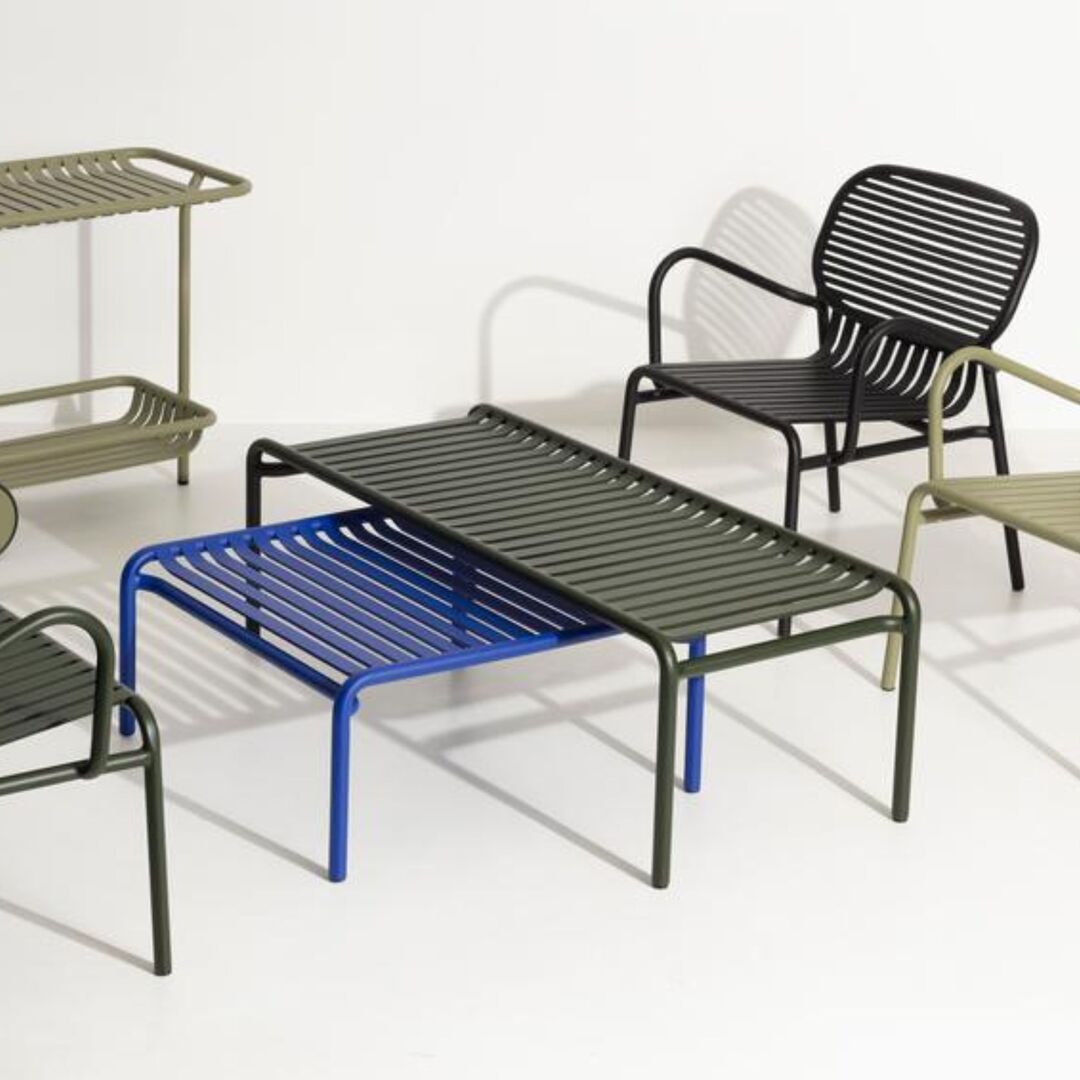 Petite Friture Langer Couchtisch Week_End  von Petite Friture  Glass green -1