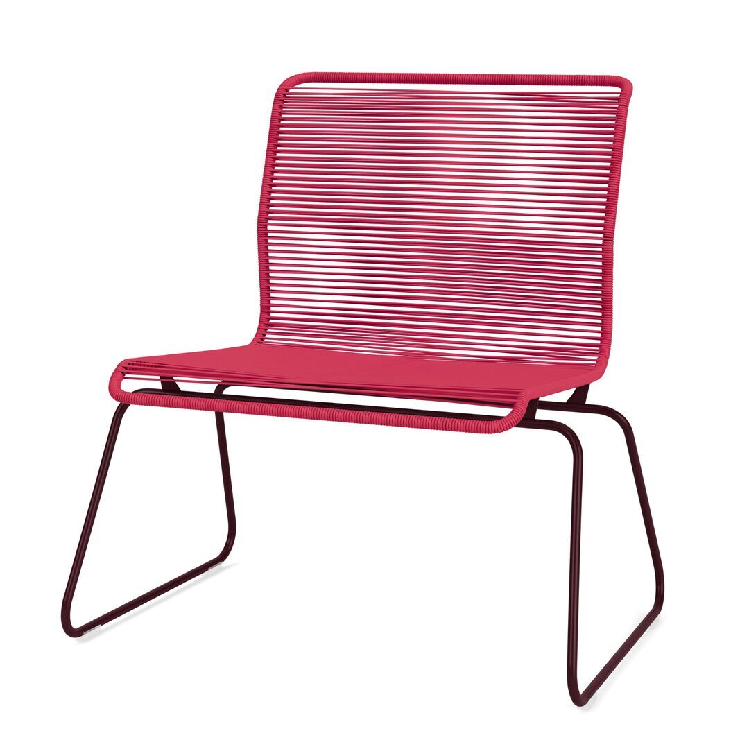 Montana Montana Panton One Lounge Sessel Polyurethan 610 Scarlett, Pulverbeschichtet 07 Black Red