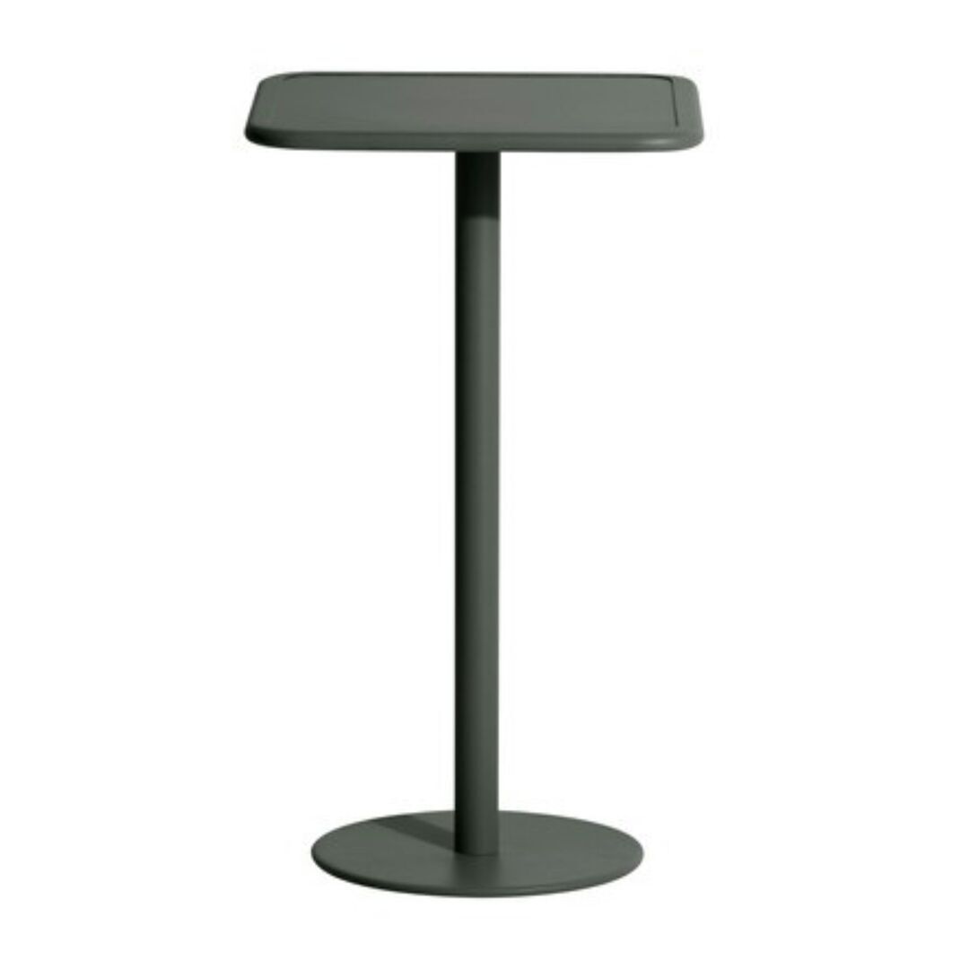 Petite Friture Hoher Quadratischer Tisch Week-end von Petite Friture Glass green 