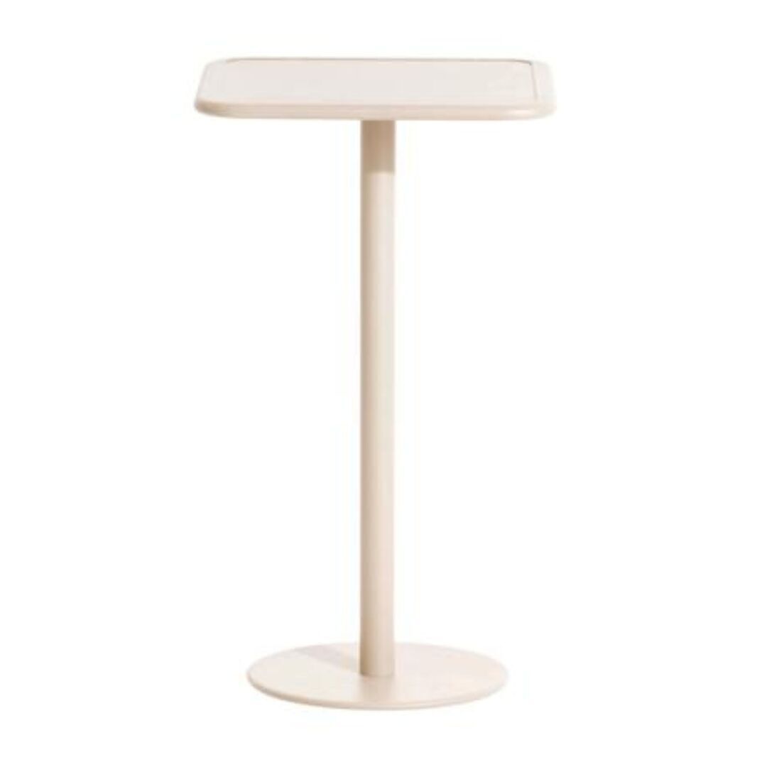 Petite Friture Hoher Quadratischer Tisch Week-end von Petite Friture Ivory