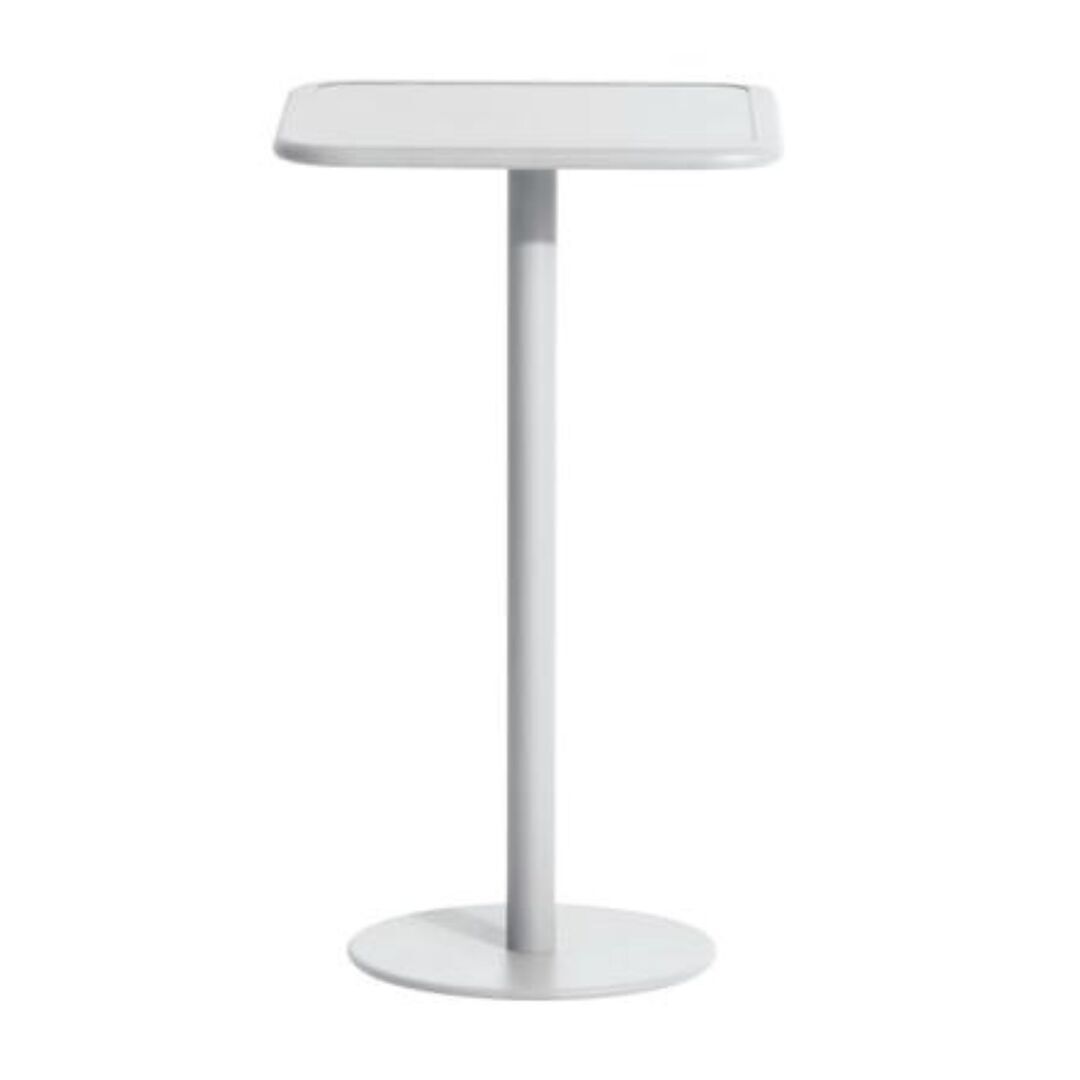 Petite Friture Hoher Quadratischer Tisch Week-end von Petite Friture Pearl grey