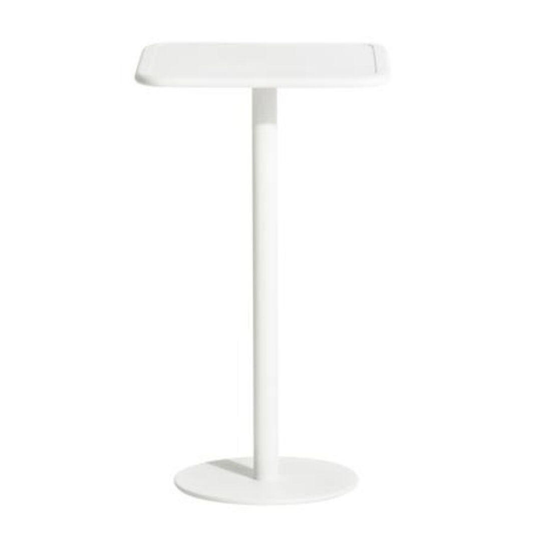 Petite Friture Hoher Quadratischer Tisch Week-end von Petite Friture White