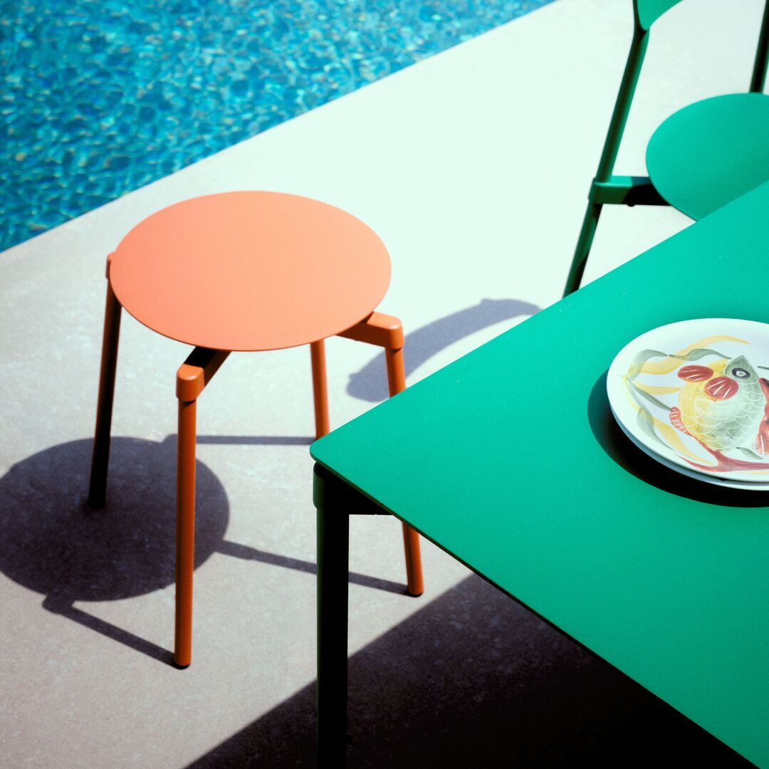 Petite Friture Hocker Fromme von Petite Friture  Coral-1