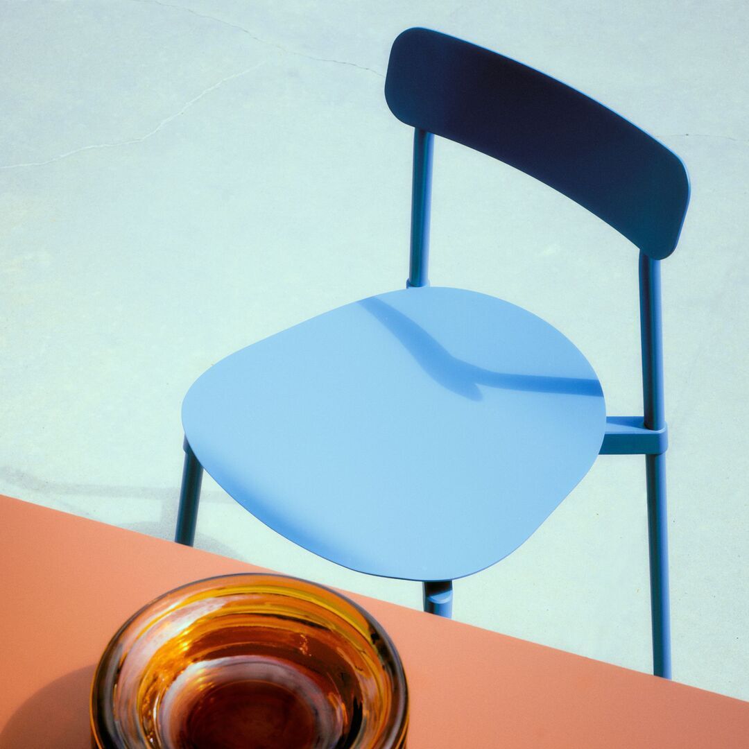Petite Friture Stuhl Fromme von Petite Friture Sky blue-1