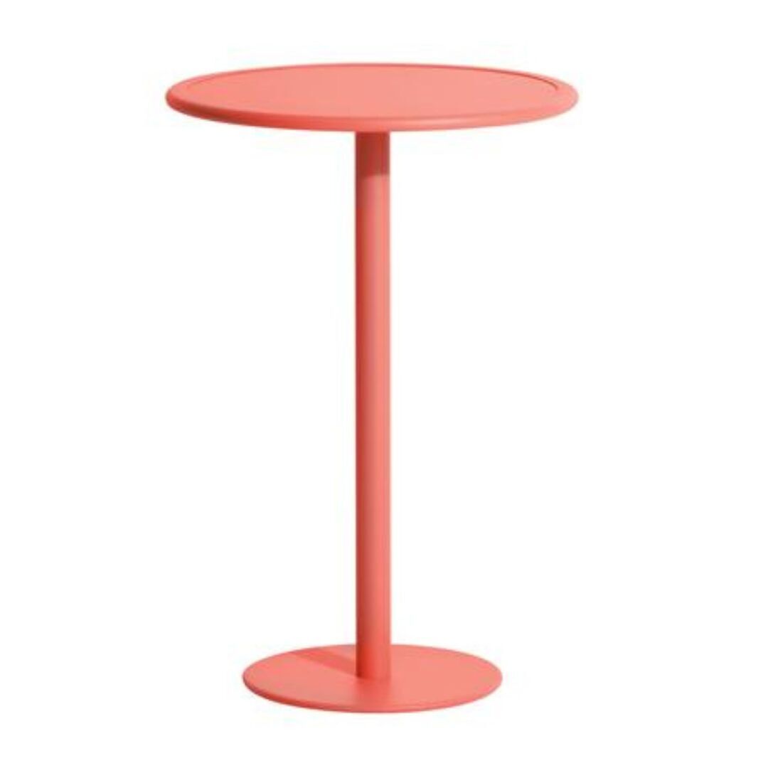 Petite Friture Hoher Runder Tisch Week-end von Petite Friture Coral