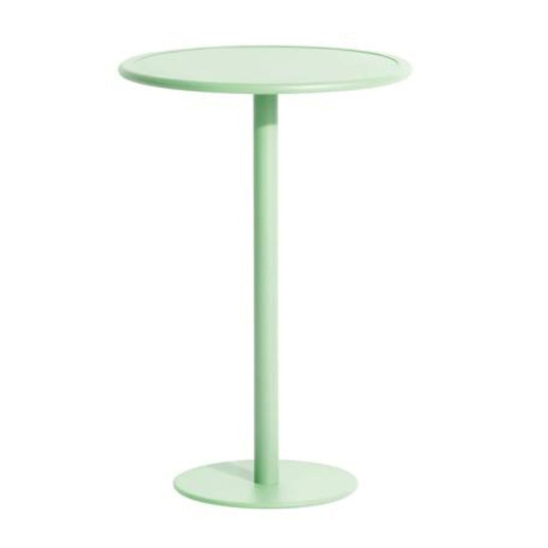 Petite Friture Hoher Runder Tisch Week-end von Petite Friture Pastel green