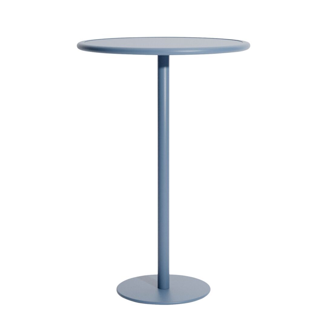 Petite Friture Hoher Runder Tisch Week-end von Petite Friture Pigeon Blue