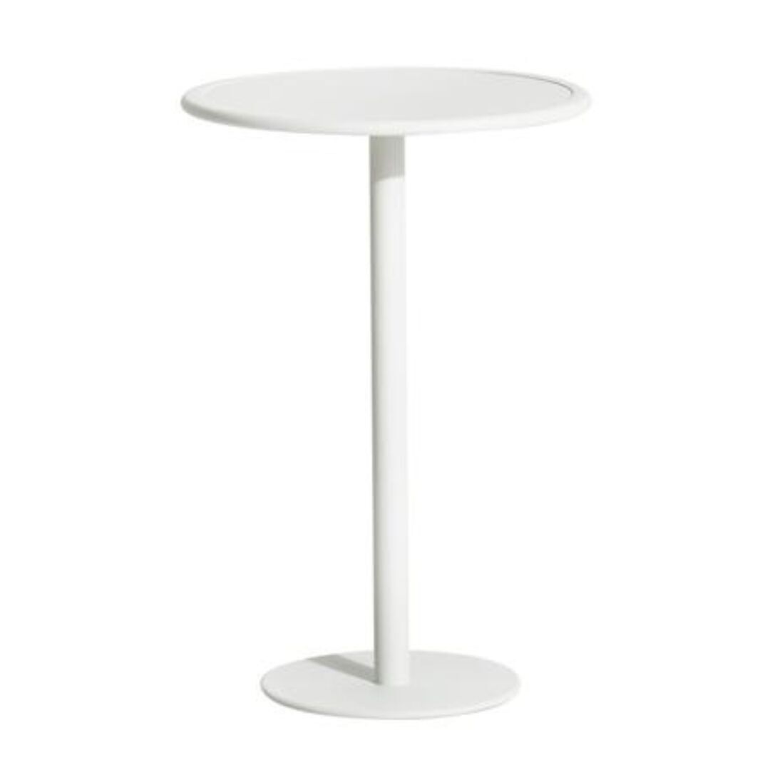 Petite Friture Hoher Runder Tisch Week-end von Petite Friture White