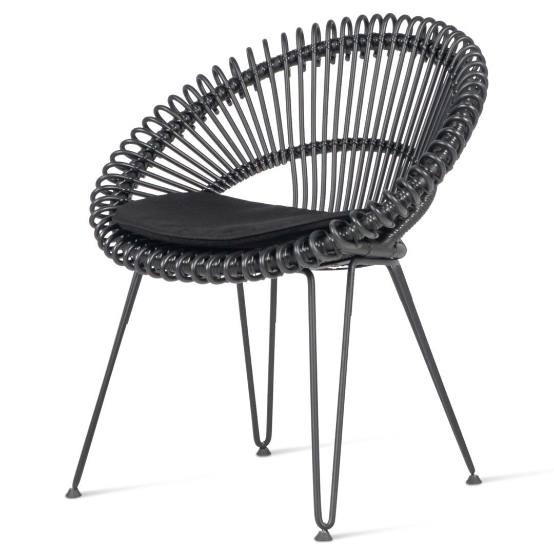 Vincent Sheppard Vincent Sheppard Roxy Dining Chair Schwarz, Stahl