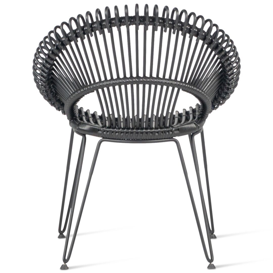 Vincent Sheppard Vincent Sheppard Roxy Dining Chair Schwarz, Stahl