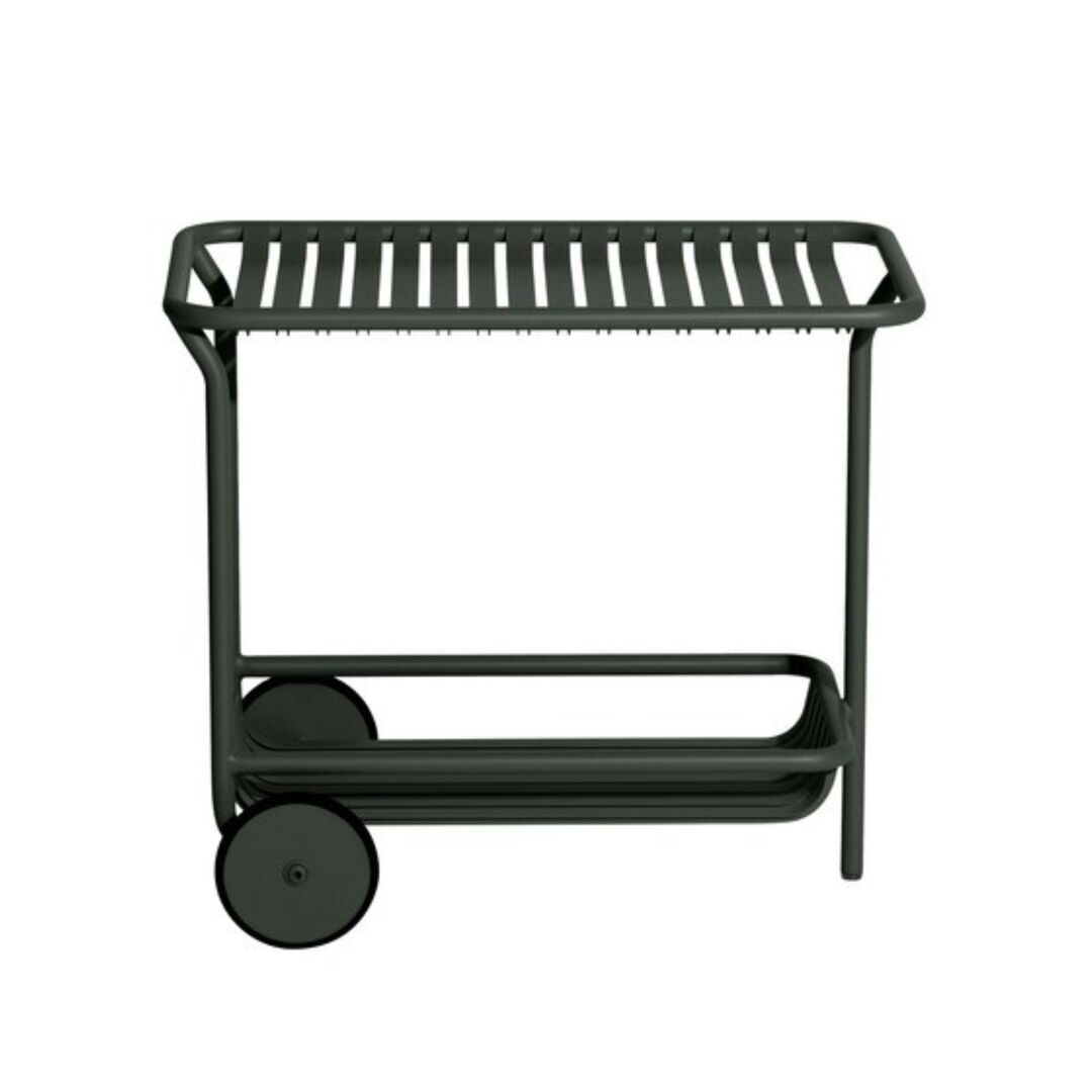 Petite Friture Trolley Week-end von Petite Friture  Glass green 
