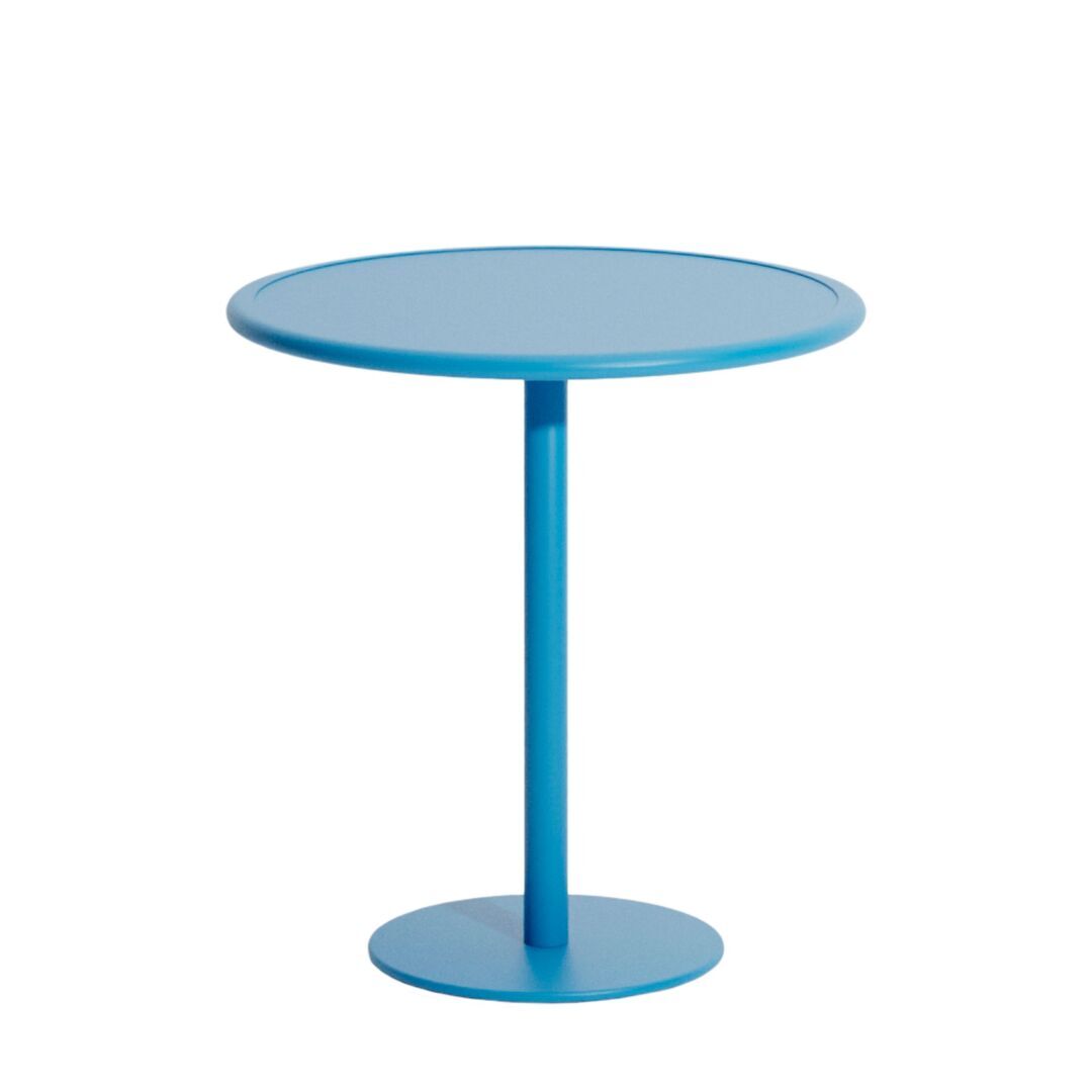 Petite Friture Esstisch Rund Week-end von Petite Friture  Sky blue