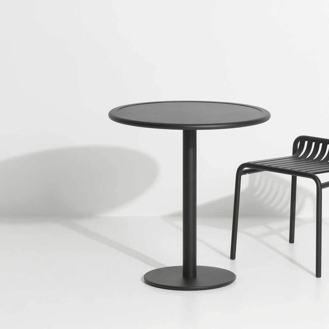 Petite Friture Esstisch Rund Week-end von Petite Friture  Black-1