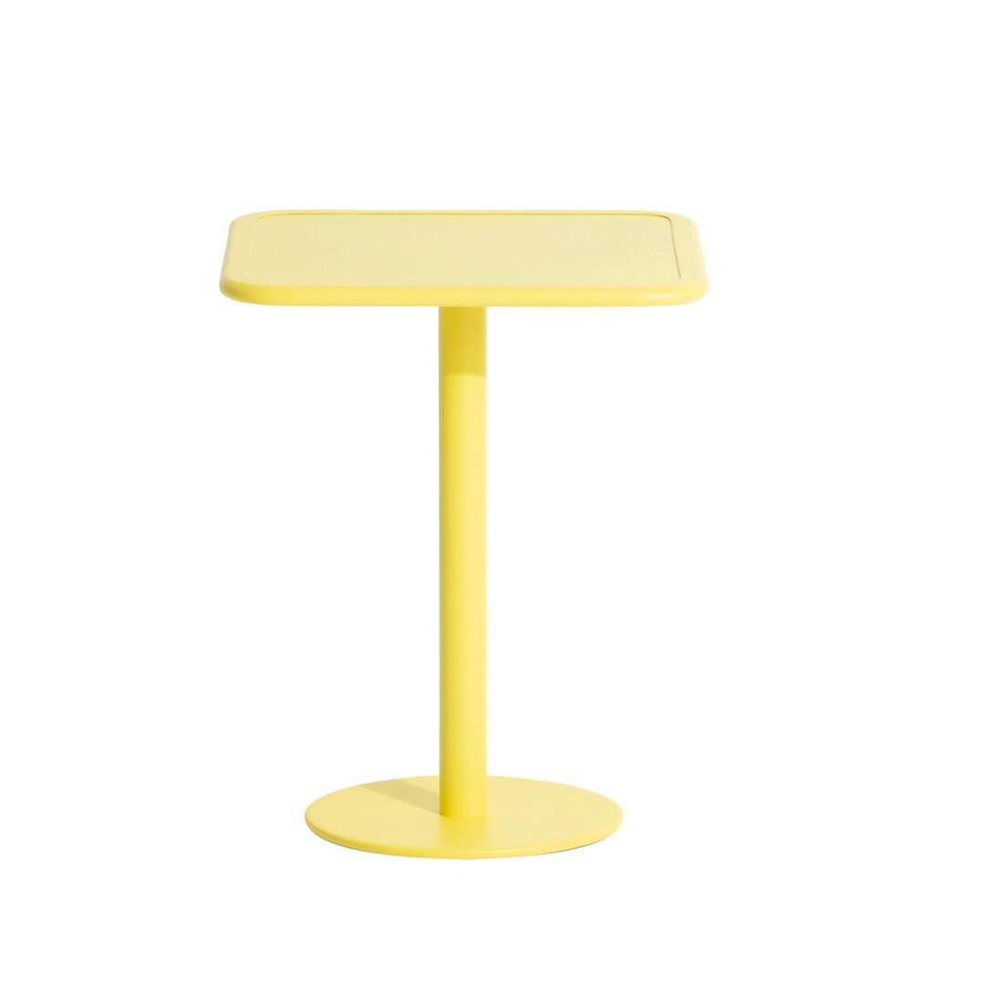 Petite Friture Esstisch Quadratisch Week-end von Petite Friture Yellow