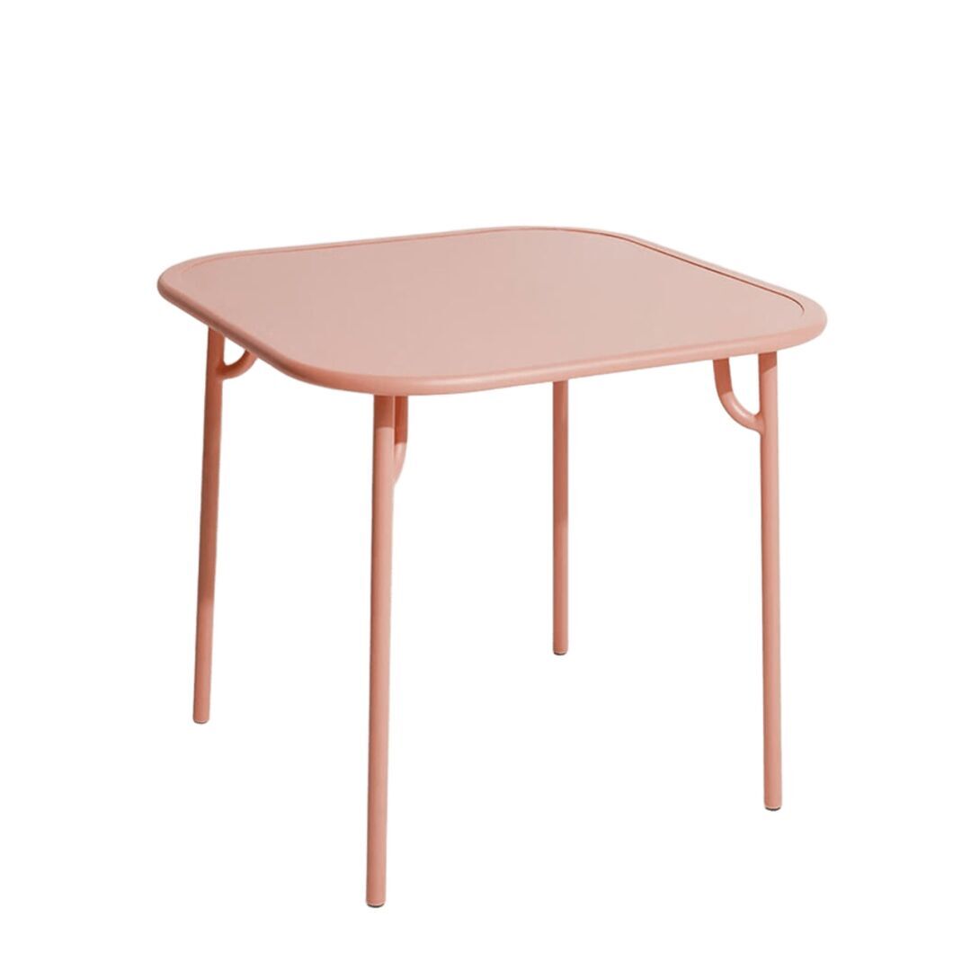 Petite Friture Quadratischer Tisch Einfach Week-End von Petite Friture  Blush