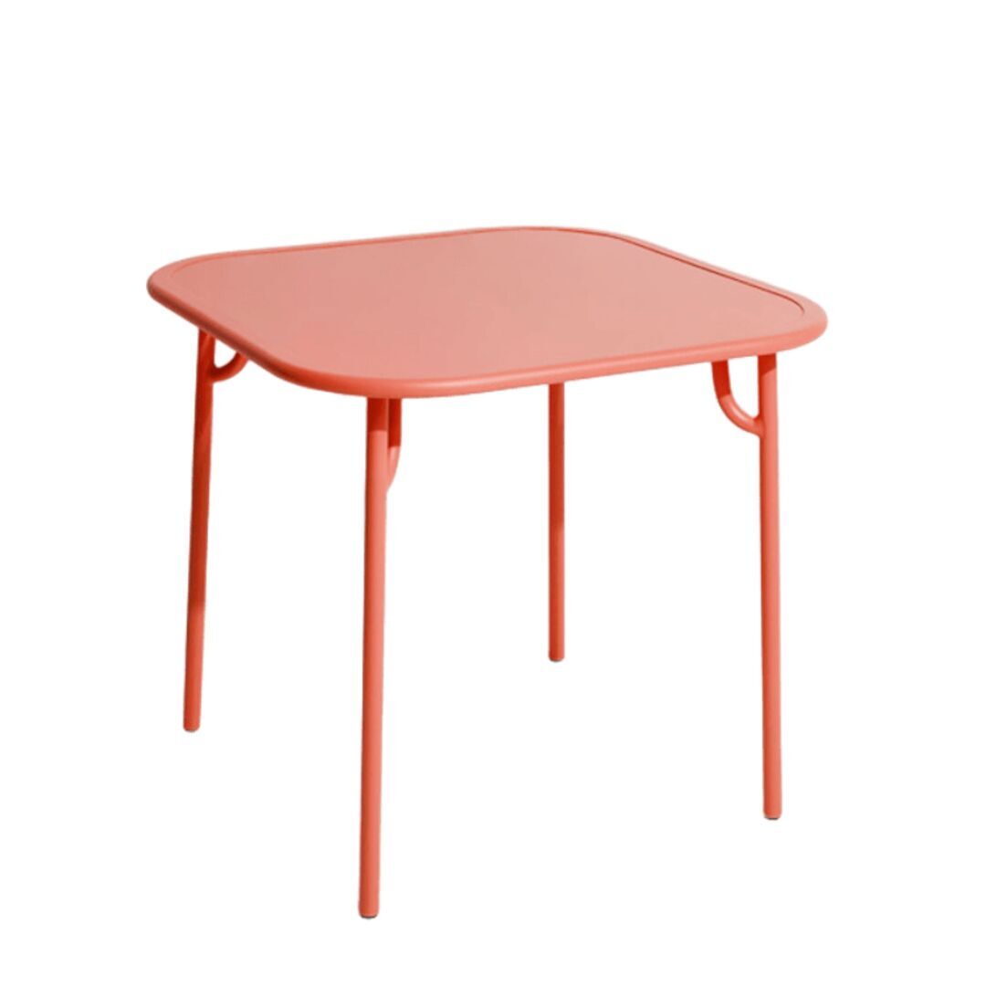 Petite Friture Quadratischer Tisch Einfach Week-End von Petite Friture  Coral