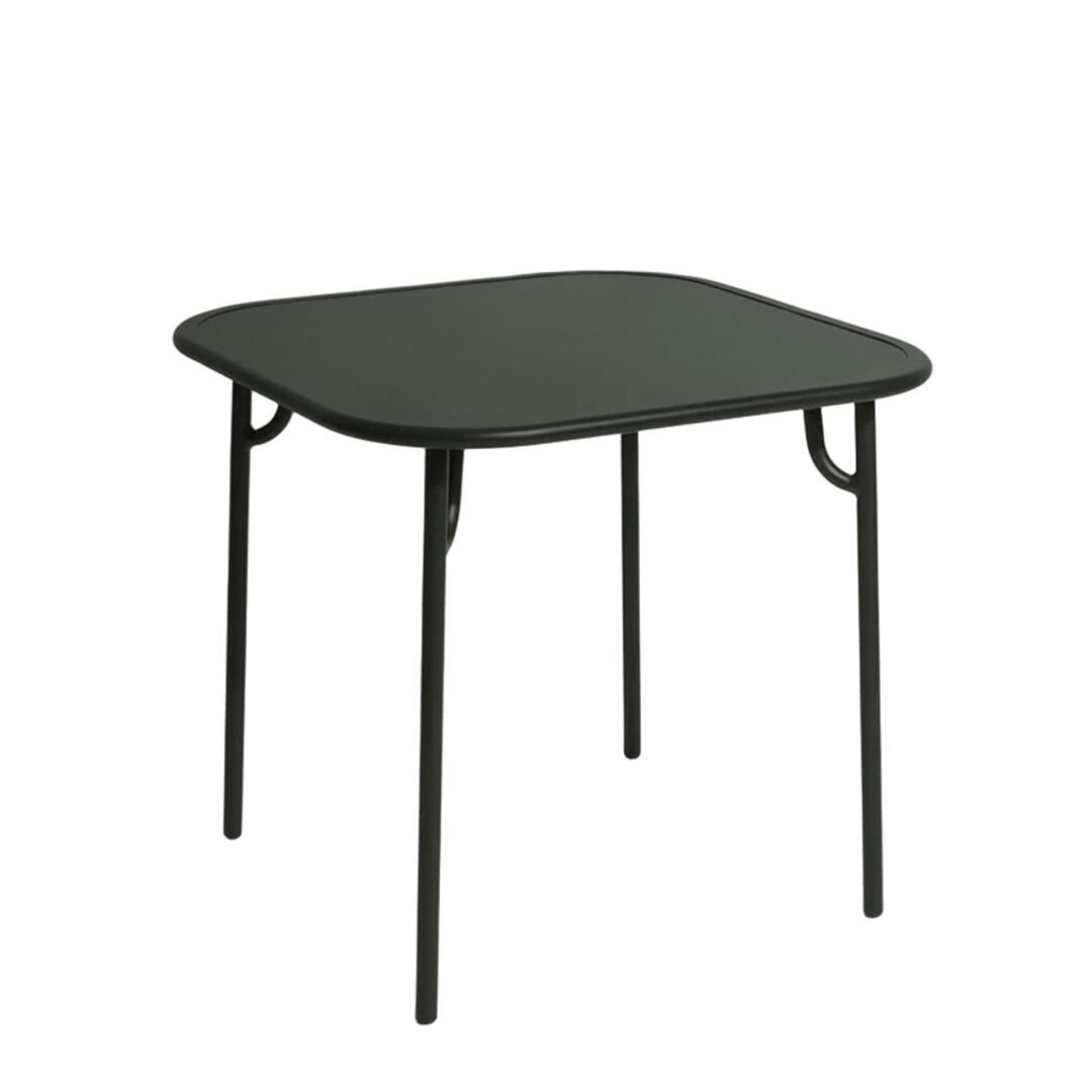 Petite Friture Quadratischer Tisch Einfach Week-End von Petite Friture  Glass green 