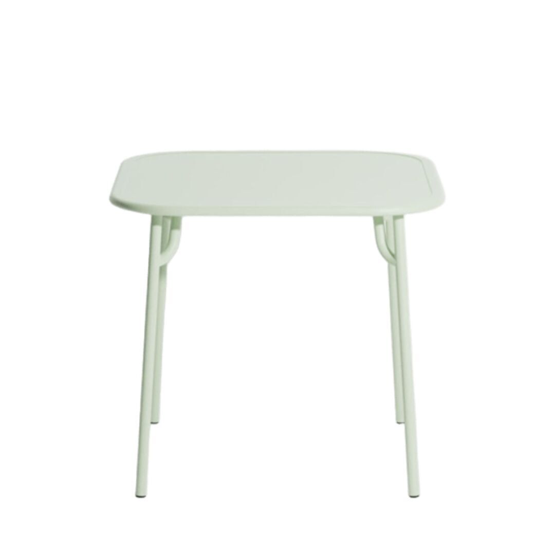 Petite Friture Quadratischer Tisch Einfach Week-End von Petite Friture  Pastel green
