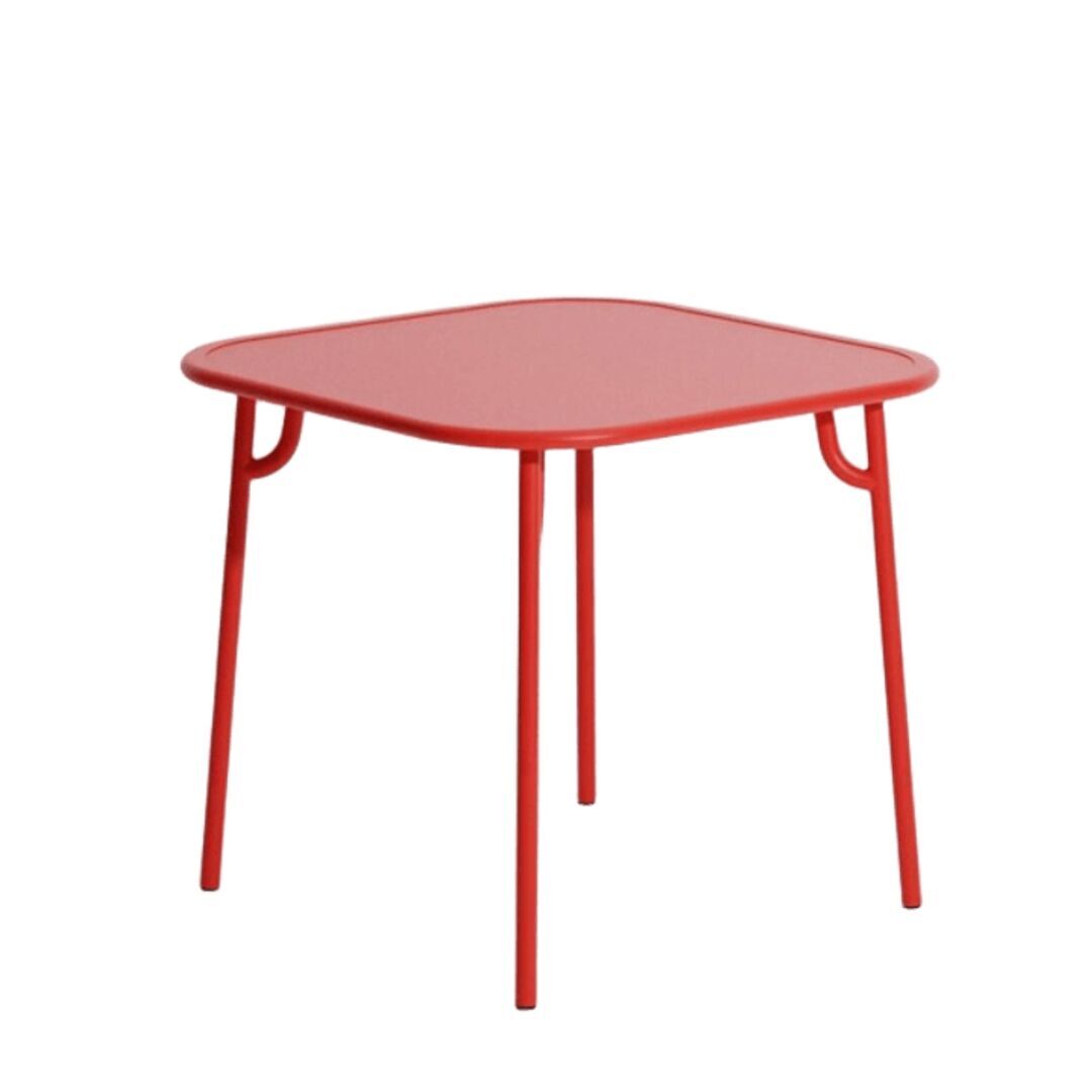 Petite Friture Quadratischer Tisch Einfach Week-End von Petite Friture  Red