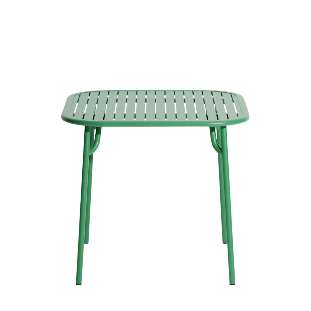 Petite Friture Quadratischer Lamellentisch Week-End von Petite Friture Mint green