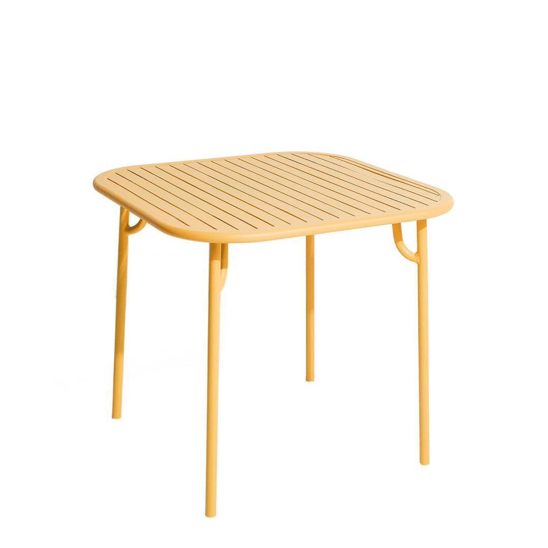 Petite Friture Quadratischer Lamellentisch Week-End von Petite Friture Saffron