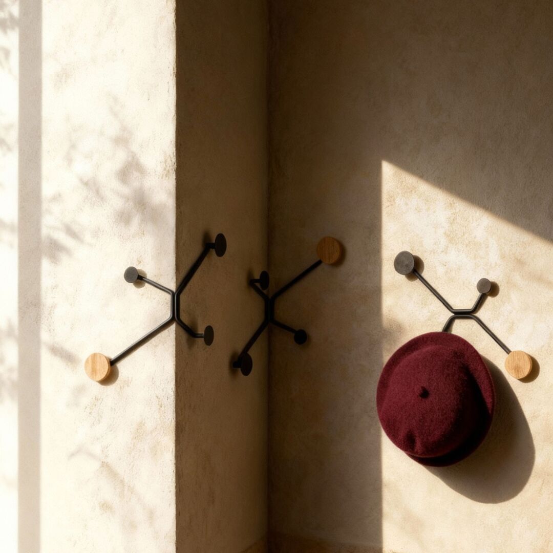 Gazzda_Hook_Wall_Coat_Rack_Straight_Wall_Inner_Corners_Outer_Corners_Black_Lifestyle