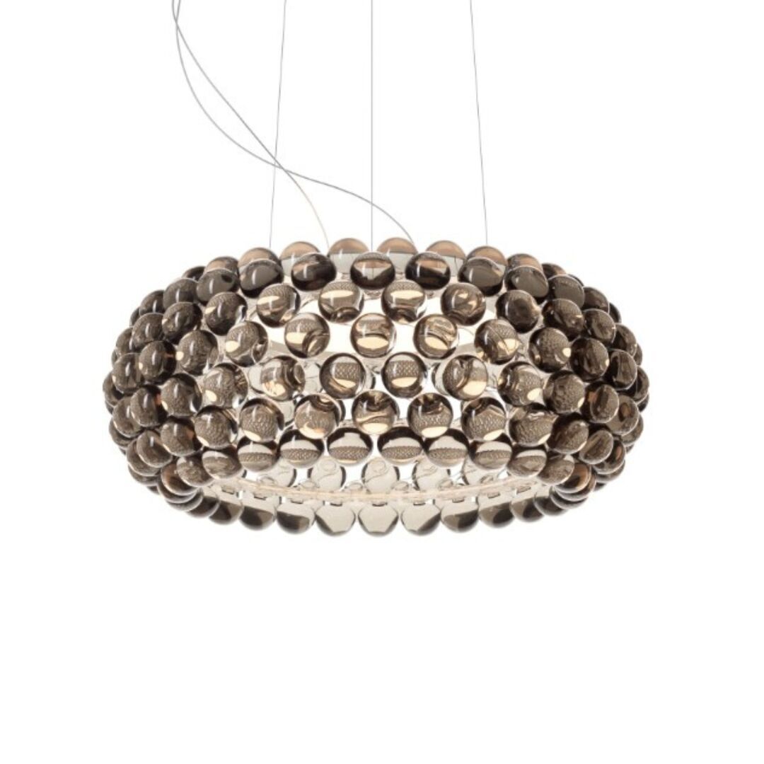 Foscarini Pendelleuchte Caboche Plus von Foscarini Bluetooth - Casambi App, Grau, Gross