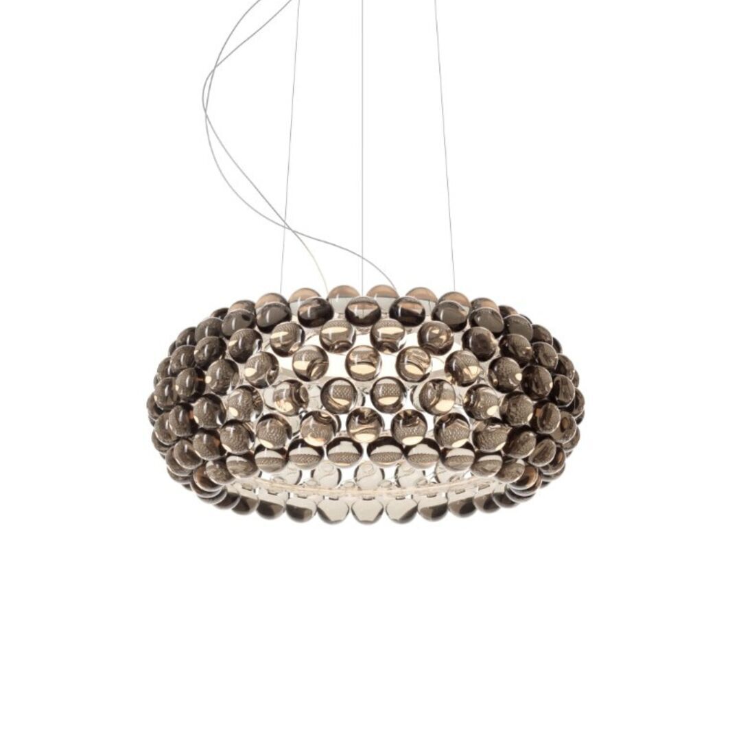 Foscarini Pendelleuchte Caboche Plus von Foscarini Bluetooth - Casambi App, Grau, Mittel