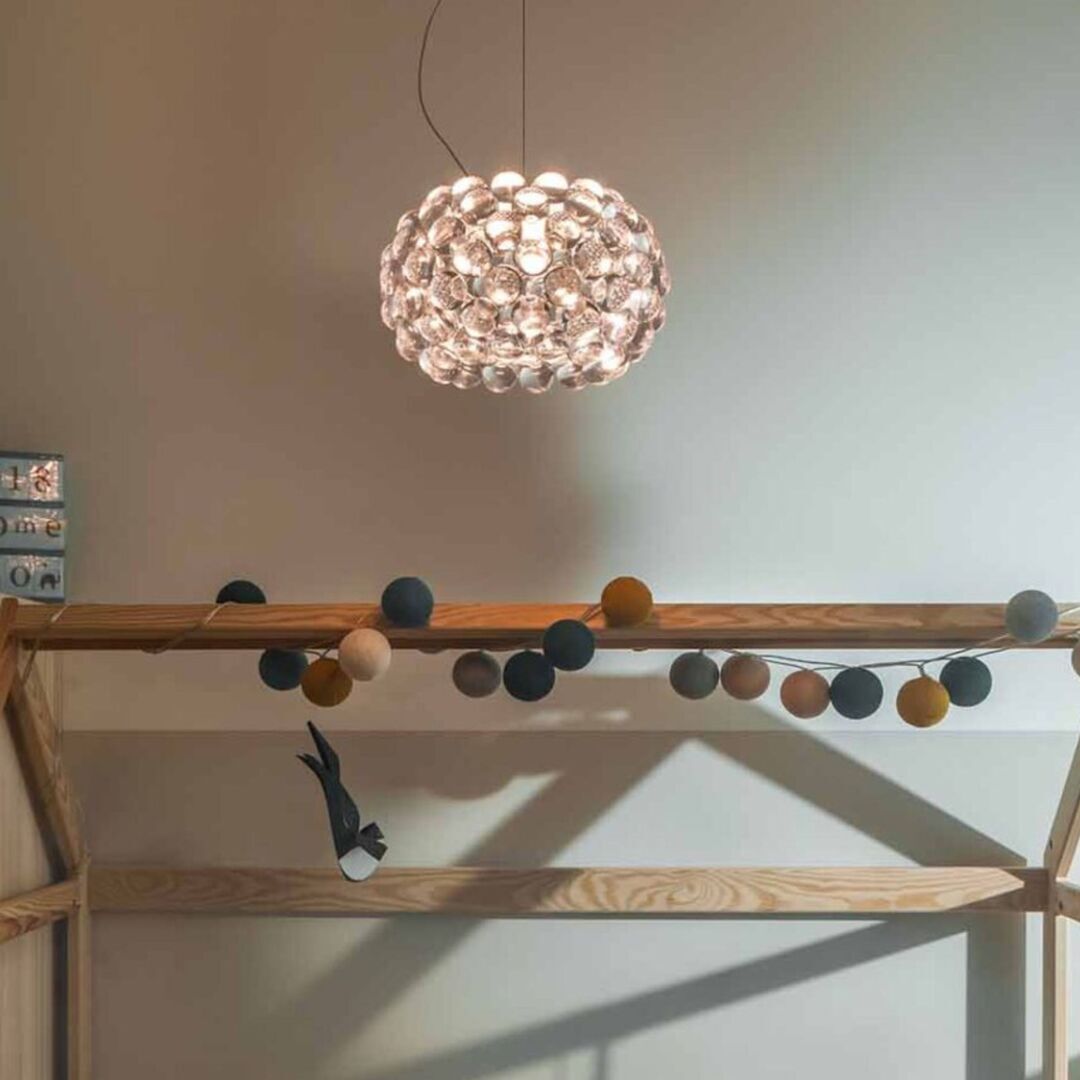 Foscarini Pendelleuchte Caboche Plus von Foscarini Bluetooth - Casambi App, Transparent, Mittel-2