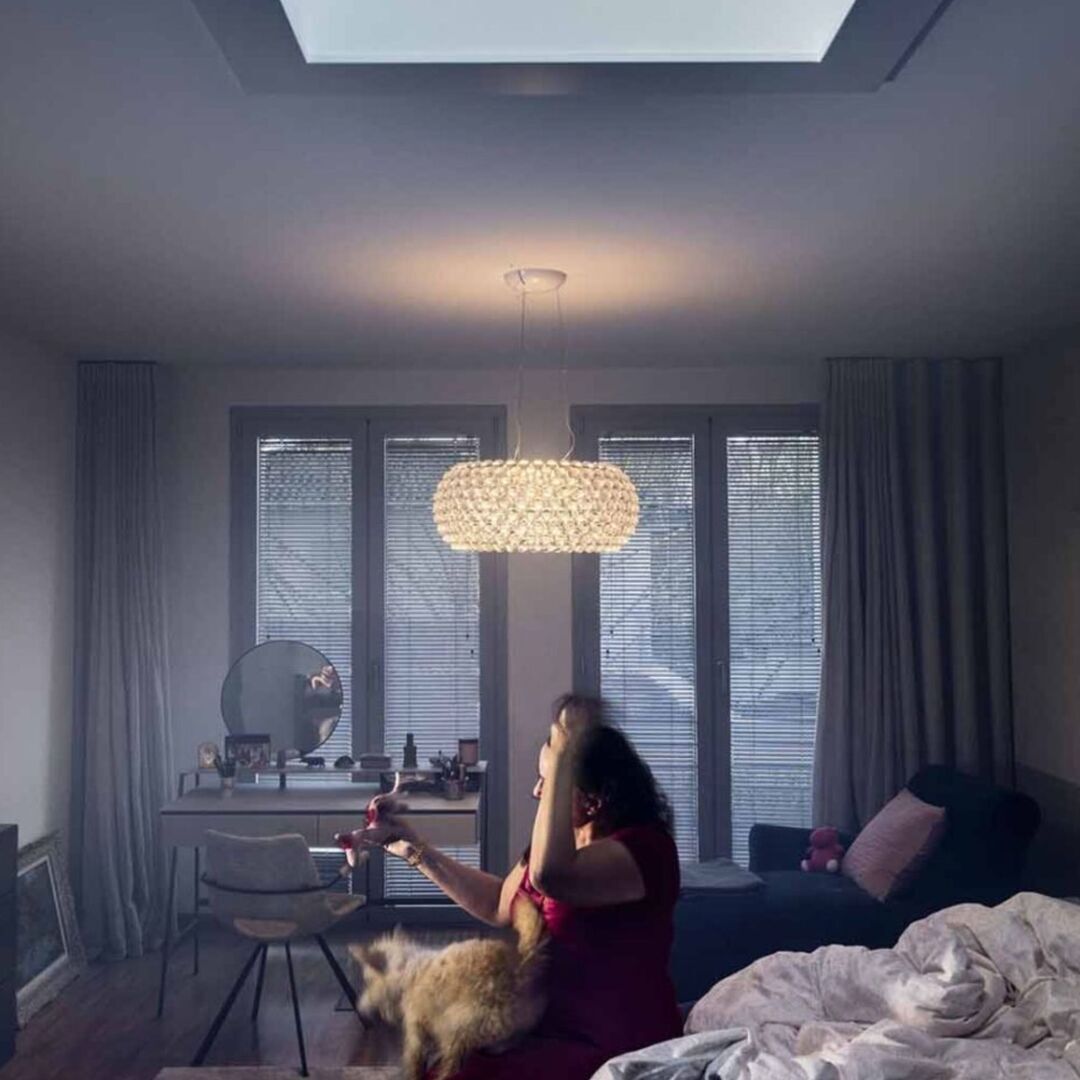 Foscarini Pendelleuchte Caboche Plus von Foscarini Bluetooth - Casambi App, Transparent, Gross-1