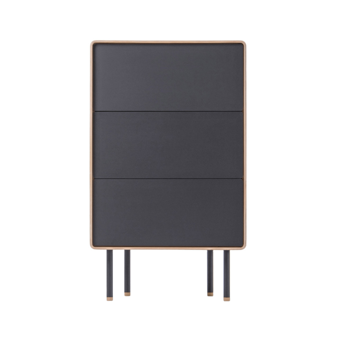 Gazzda Kommode Fina von Gazzda Oiled Oak - White Oil, Nero