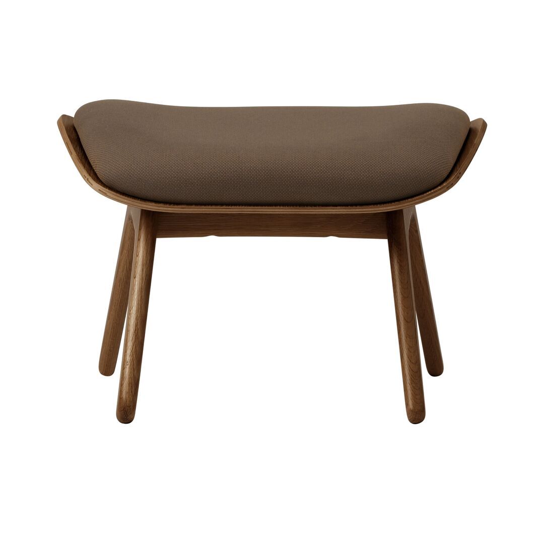 Umage The Reader Ottoman Eichenholz dunkel, Mocca