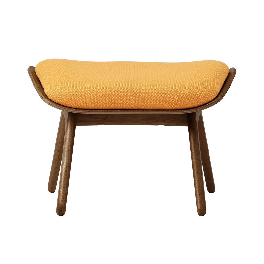 Umage The Reader Ottoman Eichenholz dunkel, Tangerine