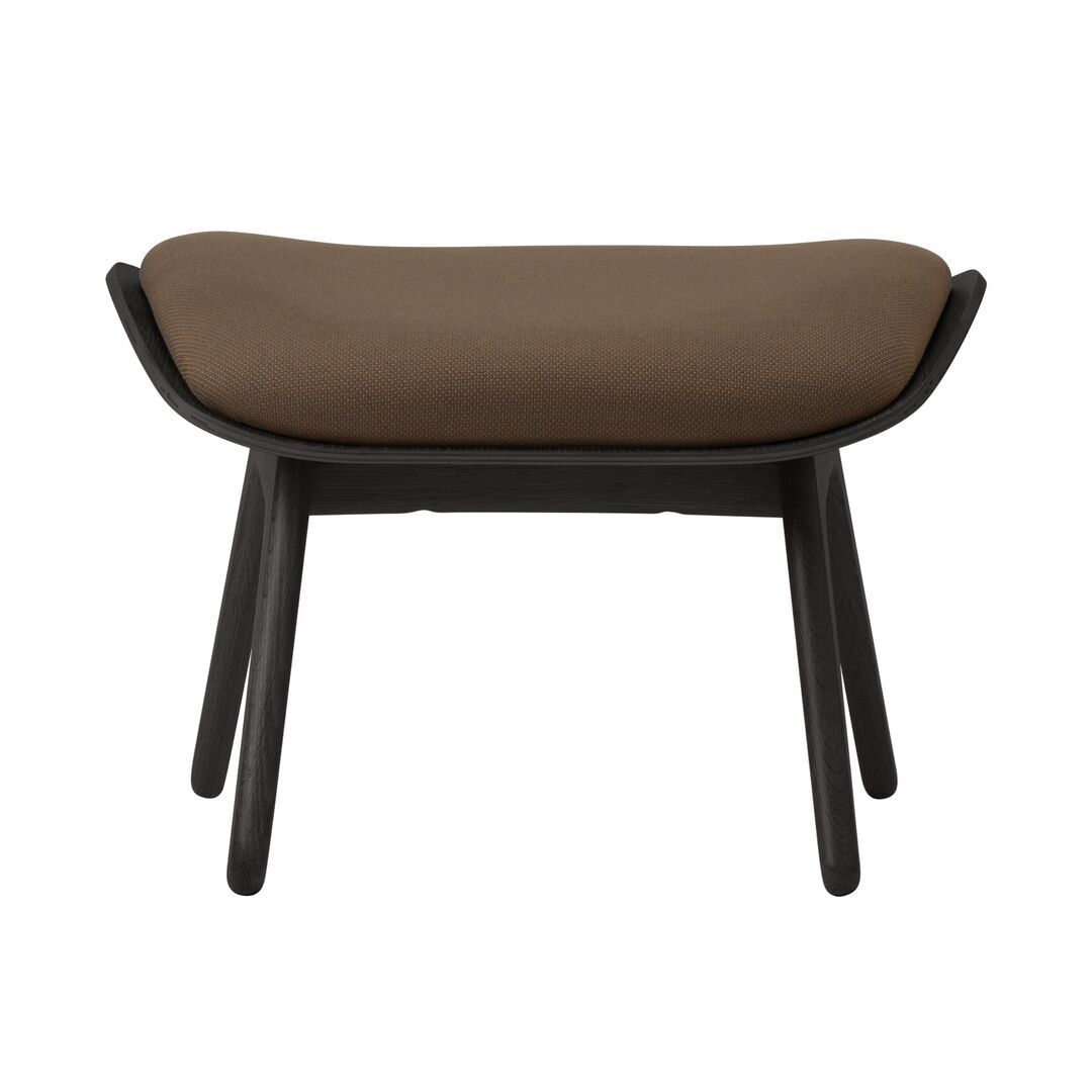 Umage The Reader Ottoman Eichenholz schwarz, Mocca