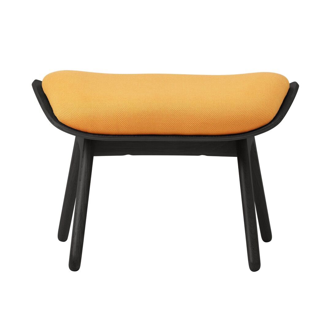 Umage The Reader Ottoman Eichenholz schwarz, Tangerine