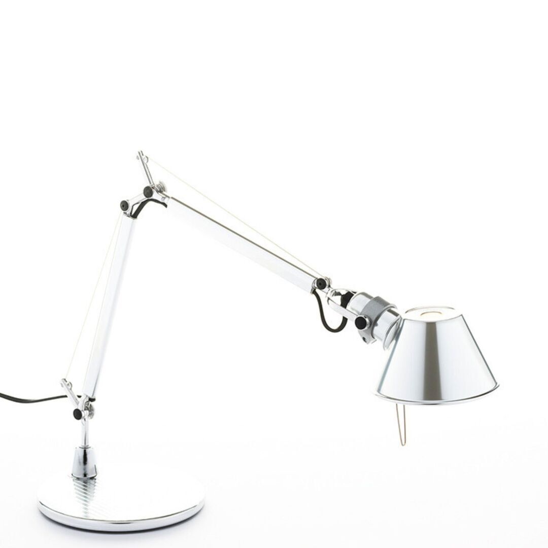 Artemide Tischleuchte Tolomeo Micro mit Fuß von Artemide Aluminium hochglanzpoliert
