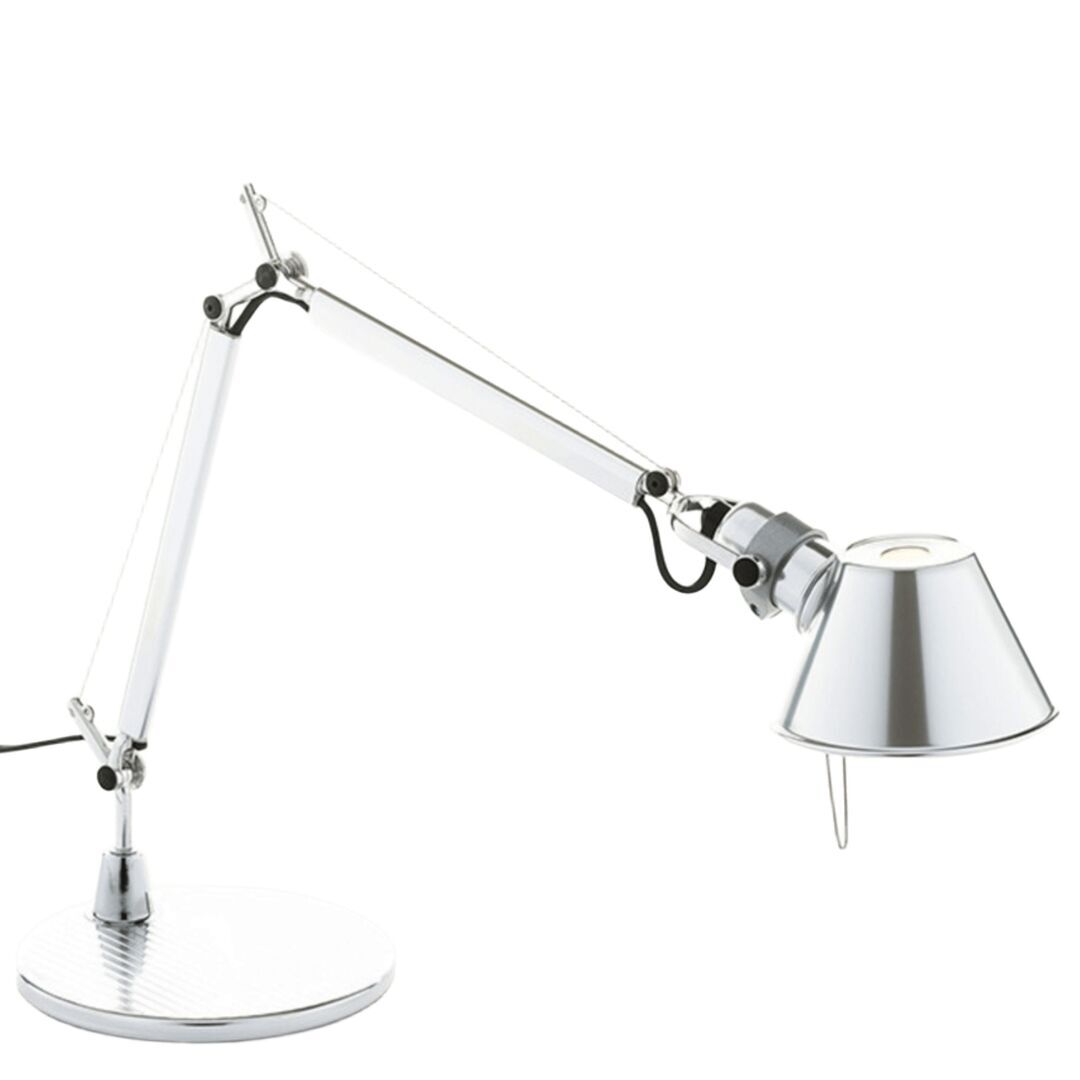 Artemide Tischleuchte Tolomeo Micro mit Fuß von Artemide Aluminium hochglanzpoliert