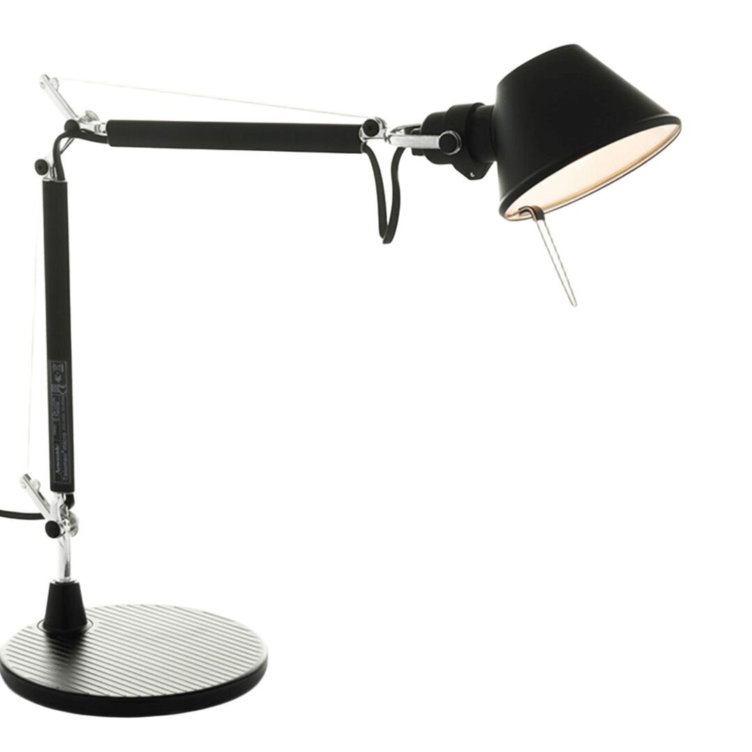 Artemide Tischleuchte Tolomeo Micro mit Fuß von Artemide Schwarz