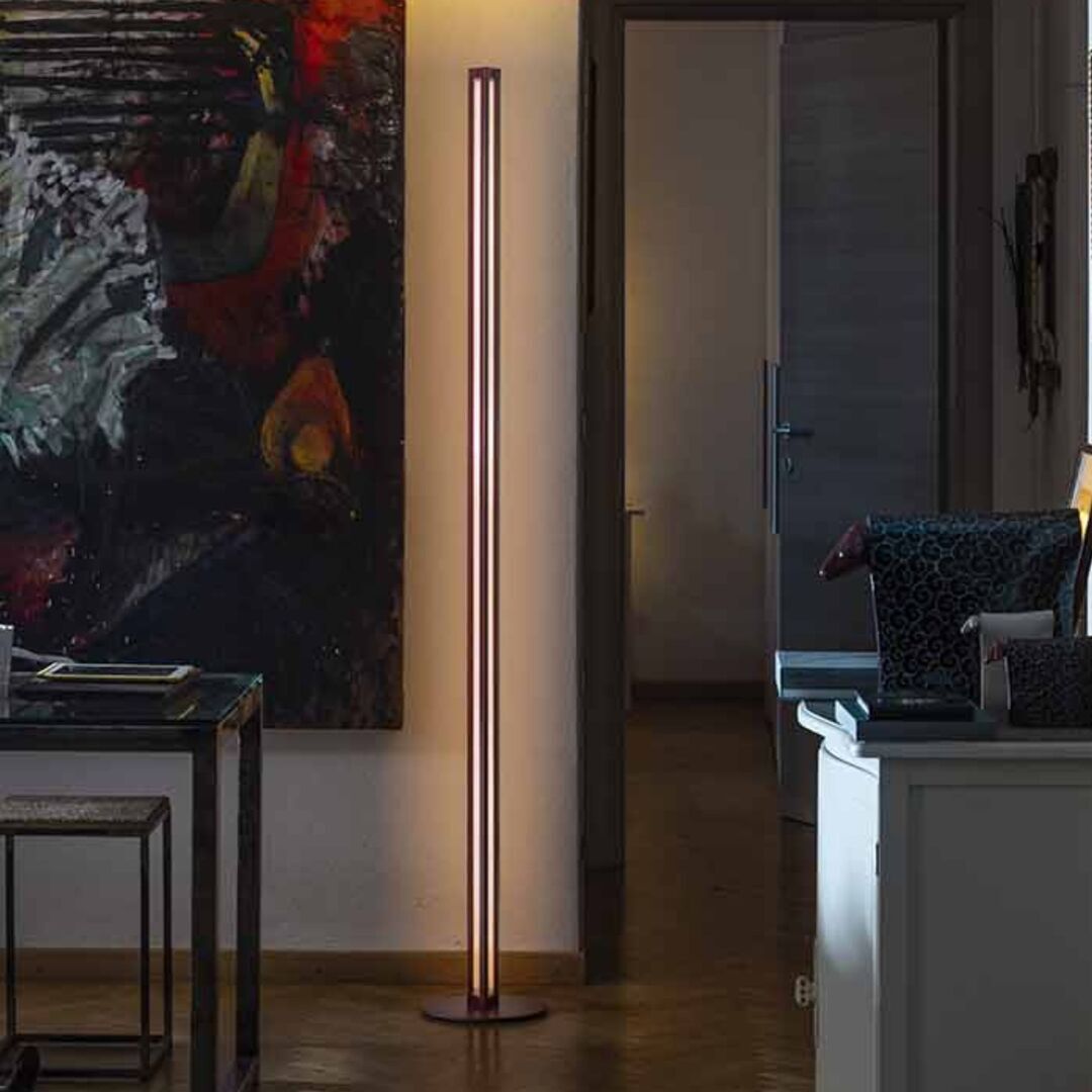 Foscarini Stehleuchte Chiaroscura von Foscarini Dark red-1