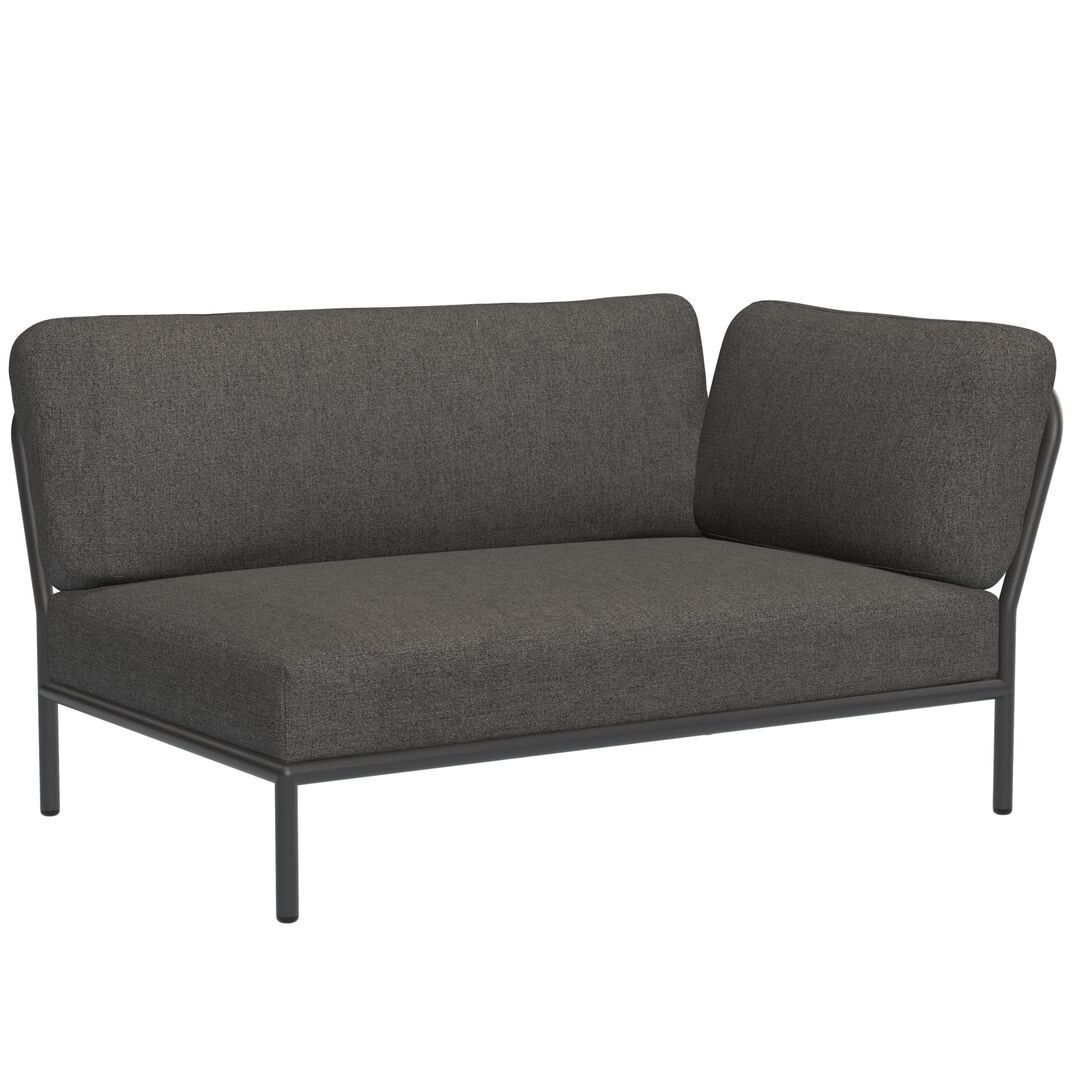 Houe Level Corner von Houe Dark Grey 51, Dunkelgrau 98 - Sunbrella Basic, Armlehne rechts