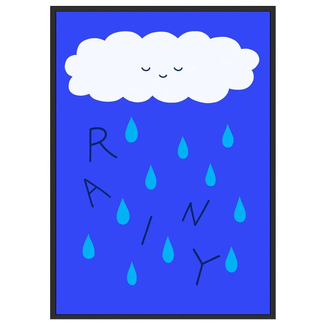Gemälde Rainy von Paper Collective