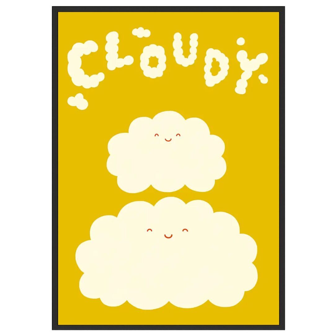 Gemälde Cloudy von Paper Collective