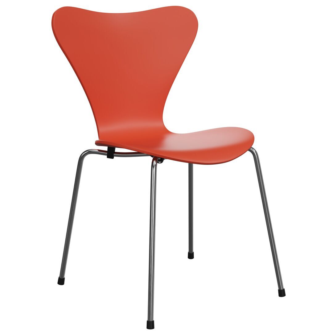 Fritz_Hansen_Stuhl_Serie_7_in_Furnier_lackiert_100_OrangeFritz_Hansen_Stuhl_Serie_7_in_Furnier_lackiert_100_Orange