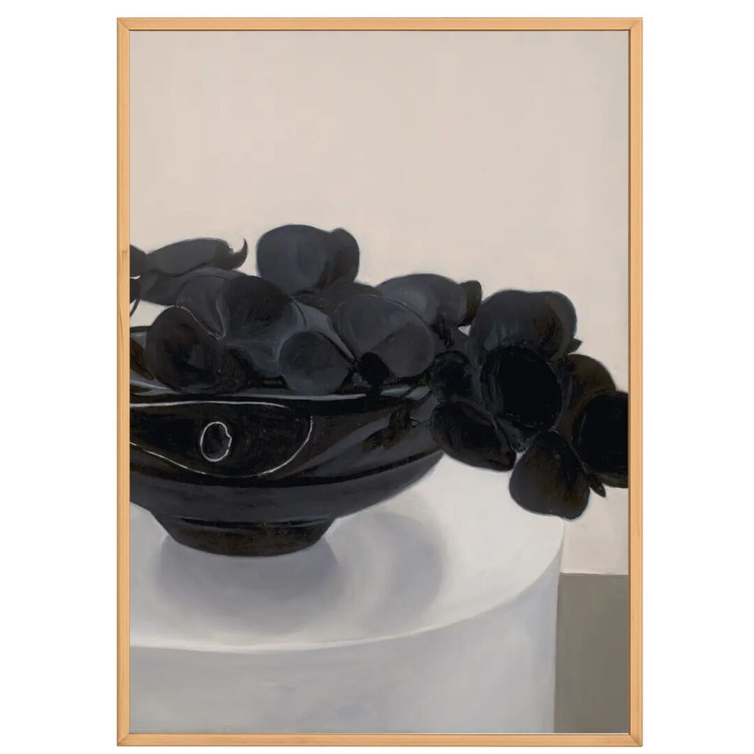 Paper Collective Gemälde Black Flowers in a Vase von Paper Collective 50 x 70 cm 