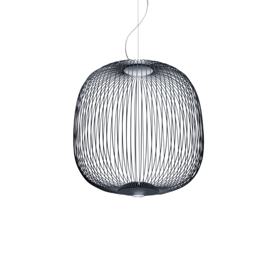 Foscarini  Pendelleuchte Spokes 2 von Foscarini Bluetooth - Casambi App, Graphit, Klein